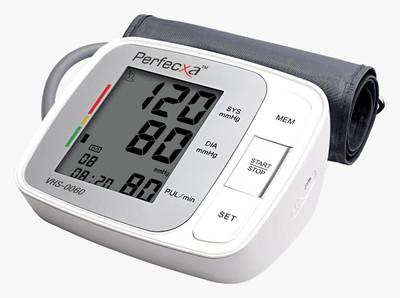 Perfecxa Fully Automatic Upper Arm Bp Monitor(White)