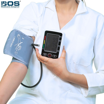 Bos Medicare Surgical Bp machine voice function Bosm bp machine Bp Monitor(White)