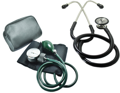 Dishan Aneroid BP Machine With H Das Fetoscope Dial BP Bp Monitor(Black)