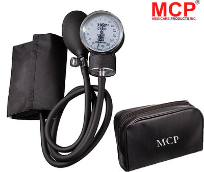 MCP Deluxe Aneroid Blood Pressure Monitor Accurate Mnual Sphygmomanometer Bp Monitor(Black)