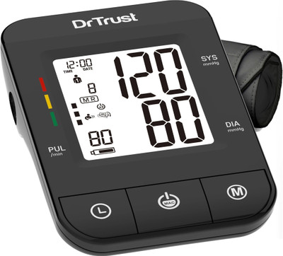 Dr Trust (USA) Fully Automatic Comfort Digital Blood Pressure Checking Machine with MDI Technology Bp Monitor(Black)