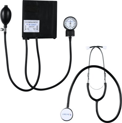 Dr. Odin Professional Aneroid Sphygmomanometer Adult Size Cuff with D-RING & Stethoscope-OD-50A OAS 102 Bp Monitor(Black)