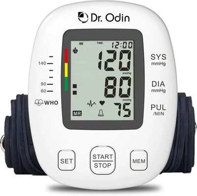 Dr. Odin OBP 104 Pulse Mini Digital Blood Pressure Machine with 2x60 Memory and USB Port Bp Monitor(White)