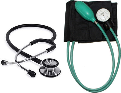 Fidelis Healthcare BP Machine Aneroid Blood Pressure Monitor With Stethoscope Bp Monitor(White)