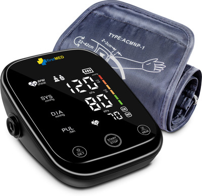 Firstmed FM 04 Upper Arm's Automatic Talking With Touch Screen & C Type USB Power supply FM 04 Bp Monitor(Black)