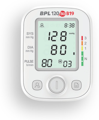 BPL Medical Technologies BPL 120/B19 Digital Blood Pressure Monitor Fully Automatic BPL 120/B19 Bp Monitor(White)