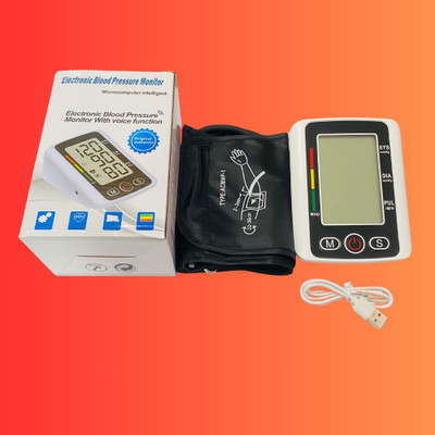 MDSS BP Black 001 BLOOD PRESSURE MACHINE Bp Monitor(White)