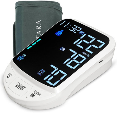 AGEasy Automatic Digital Blood Pressure Machine USB Type C / Battery powered Bp Monitor(White)