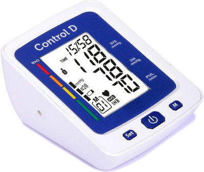 Control D XL Display Digital BP Monitor BP Machine Blood Pressure Monitor Machine Automatic Digital Electronic Blood Pressure Monitor | One Touch Automatic Bp Monitor(Blue, White)