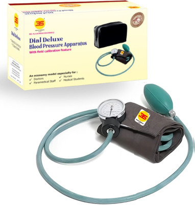 3S Dial Deluxe Sphygmomanometer Aneroid(Field Calibration Feature)- Bp Monitor(Green)