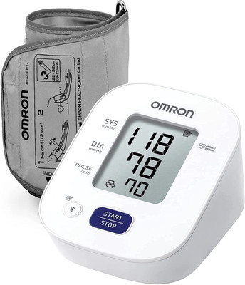 OMRON HEM 7140T1 Bluetooth Blood Pressure Monitor with Cuff Wrapping Guide Omron HEM 7140T1 Bluetooth Blood Pressure Monitor Bp Monitor(White)