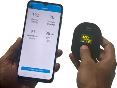 evercons V-Chek01 V-CHEK Bp Monitor(Blue and Red)