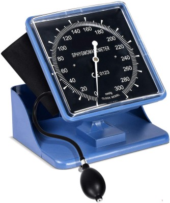 SWADESI BY MCP Desktop Blood Pressure Monitor Upper Arm, Desktop Type Manual BP Machine Cuffs For Home Use BP Monitoring with Large Display manual Sphygmomanometer Bp monitor Bp Monitor(Blue)