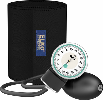 ELKO EL-410 DELUXE Aneroid Sphygmomanometer/ Aneroid Dial Type B.P. Monitor Bp Monitor(Black)