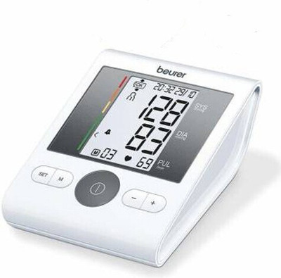 Beurer Blood Pressure BM28 Without Adapter AUTOMATIC UPPER ARM & 5 YEARS WARRANTY Bp Monitor(White)