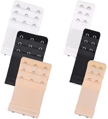 LOMOZAN 6Pieces Women's Bra Extenders 2Hook/3Hook Comfortable Stretchy BraExtender Combo Hook Extender(Multicolor Pack of 6)