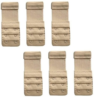 Girls Care Women's Soft and Comfortable Bra Extenders Strap Extender(Beige Pack of 6)