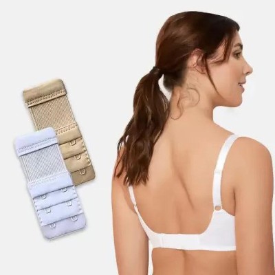 RENU CREATION Save Bra Increase Band Length_Bra Extensions Hook Bra for Women PACK OF 2 Hook Extender(Beige, White Pack of 2)