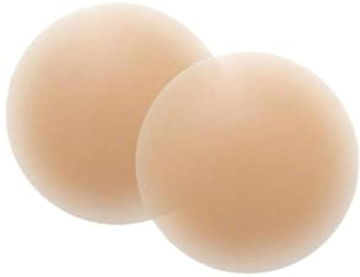 Vishla Women's & Girls Reusable Nipple Cover Silicone Peel and Stick Bra Petals(Beige Pack of 1)