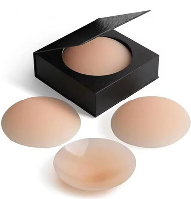 Taabar Silicone Nipple Covers for Women pack of 2 Silicone Peel and Stick Bra Pads(Beige Pack of 2)
