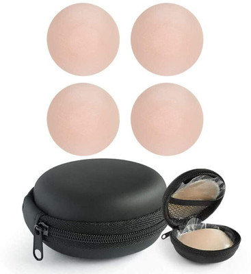 LIJIE 2 Pair Women's Reusable Silicone Covers With Case Silicone Peel and Stick Bra Petals(Beige Pack of 1) deal from flipkart