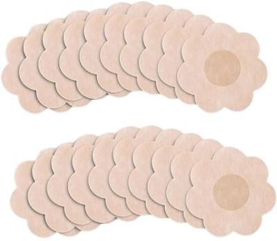 Dhanikah Cotton Peel and Stick Bra Petals(Beige Pack of 20)