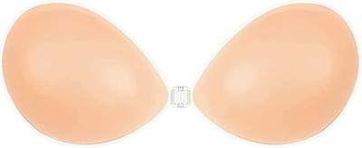 MBVTREADS Women Stick-on Lightly Padded Bra Women Push-up Heavily Padded Bra(Beige)