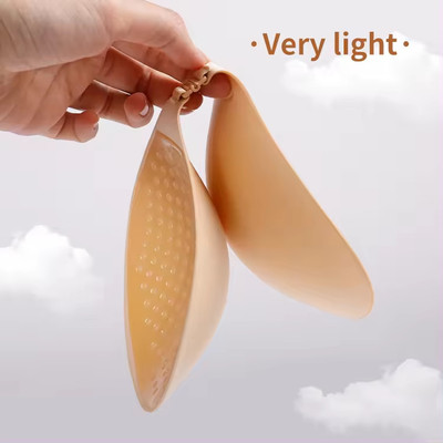TRK IMPEX Adhesive Backless Push Up Strapless Bra Self-Adhesive Silicone Sticky Bra(Skin) Silicone Push Up Bra Pads(Beige Pack of 1)