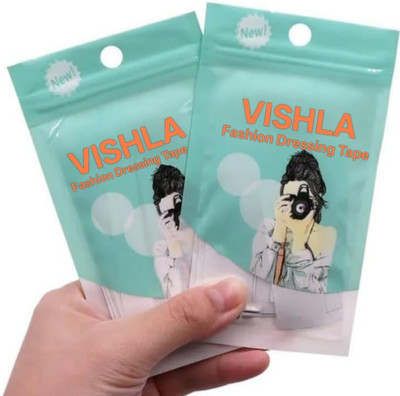 Vishla Women Fashion Tape Clothing & Body Strong Clear Bra Tape 72 Pcs Cotton Bra Strap Cushion