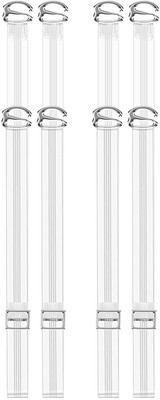 Wooger Sequin Bra Straps(Transparent, Pack of 4)