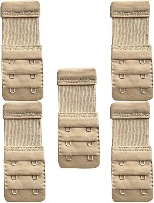 Buyer Choice Fabric Bra Straps(Stretchable, 2 Hook 3 Rows,Beige, Pack of 5)