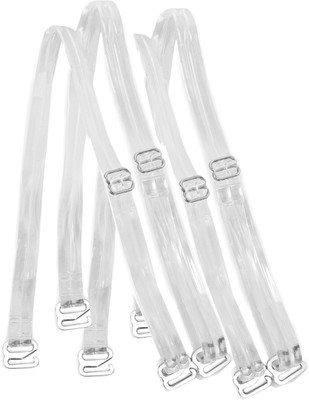 MSIU Sequin Bra Straps(TRANSPARENT, Pack of 2)