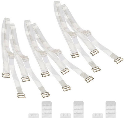 Eladystore Sequin Bra Straps(Transparent, Pack of 3)