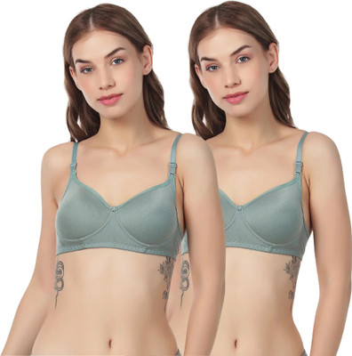 Thread sutra Everday T-Shirt Bra Women T-Shirt Lightly Padded Bra(Multicolor)