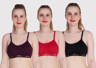 Lady Soft Shonaya Sports Bra Women Sports Non Padded Bra(Multicolor)