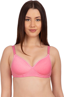 KOMLI Komli Lightly padded Full Coverage Bra Women Full Coverage Lightly Padded Bra(Pink)