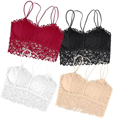 Mt Sales Women Bralette Lightly Padded Bra(Multicolor)