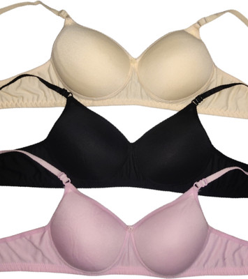 Piylu Women Full Coverage Lightly Padded Bra(Multicolor)