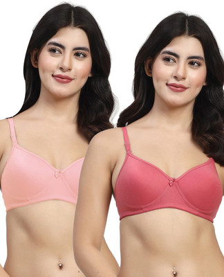 LILY maofcigamMino Women Everyday Heavily Padded Bra(Purple, Pink)