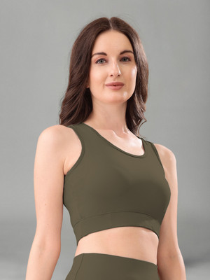 Kashikey creation Sports Bra Women Sports Non Padded Bra(Green)