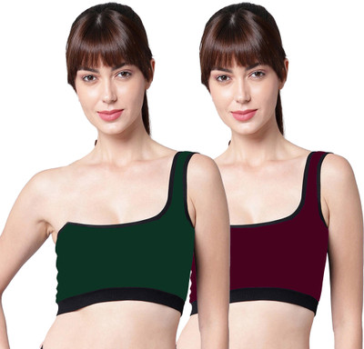 aamarsh Khand Bra Women Minimizer Non Padded Bra(Green, Maroon)
