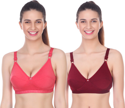 INKleider Women T-Shirt Non Padded Bra(Multicolor)