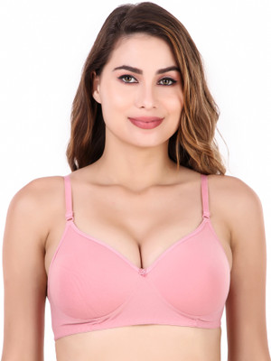 Havenhues Women Full Coverage Heavily Padded Bra(Pink)