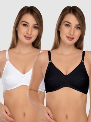 DAISY DEE FAIRY Women Full Coverage Non Padded Bra(Black, White)