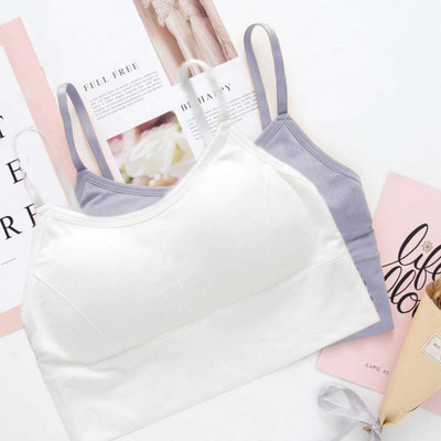 Crusila Women Sports Lightly Padded Bra(White, Grey)