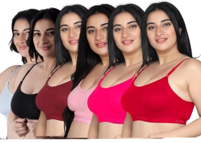 BS.Bhumika Soft-Mold Women Sports Non Padded Bra(Red, Pink, Black, Pink, Maroon, Grey)