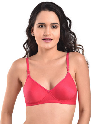 HouseOfCommon Women T-Shirt Non Padded Bra(Pink)