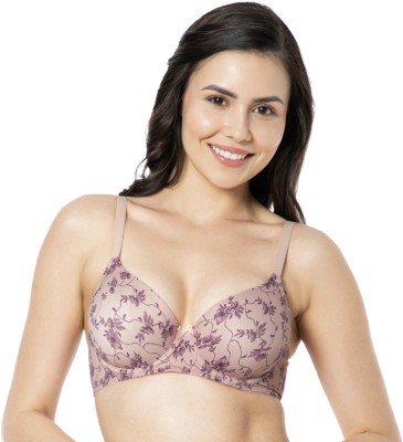 Amante Women T-Shirt Lightly Padded Bra(Purple)