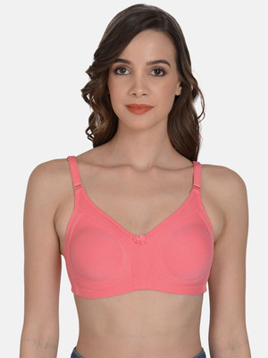 Anantafashion Women T-Shirt Lightly Padded Bra(Orange)