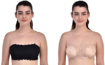 brahub Women Bandeau/Tube Lightly Padded Bra(Gold)